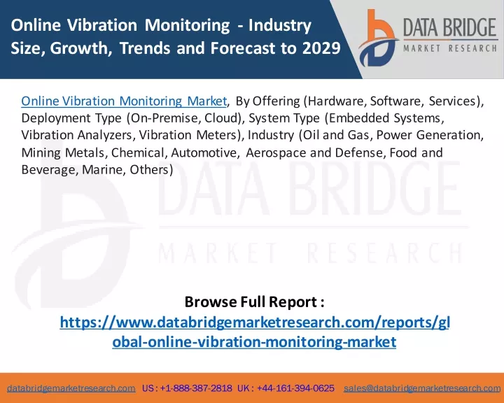 online vibration monitoring industry size growth