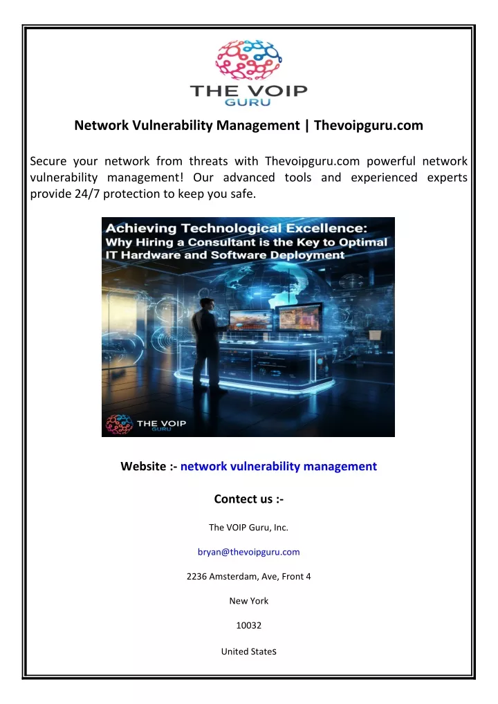 network vulnerability management thevoipguru com