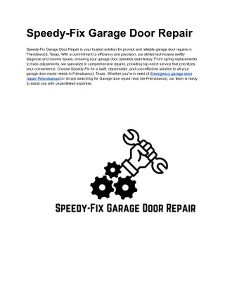 Emergency garage door repair Friendswood (1)