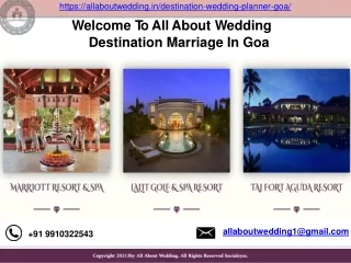Destination Marriage In Goa