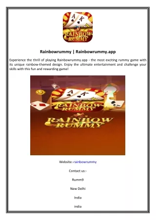 Rainbowrummy  Rainbowrummy.app