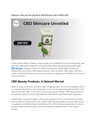 CBD Skincare
