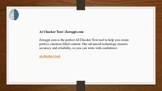 Ai Checker Text  Zerogpt.com