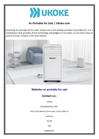 ac portable for sale ukoke com