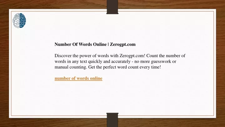 number of words online zerogpt com discover