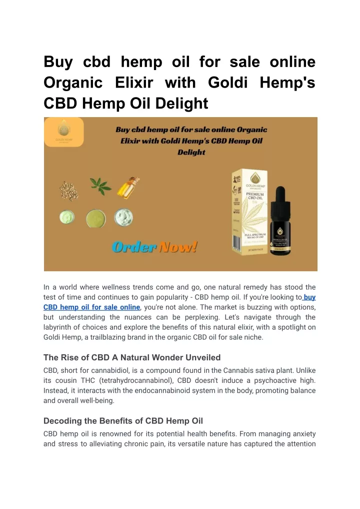 buy cbd hemp oil for sale online organic elixir