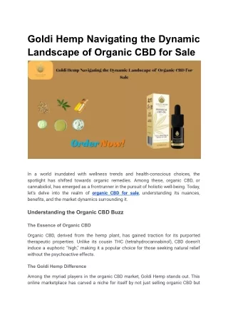 goldi hemp navigating the dynamic landscape