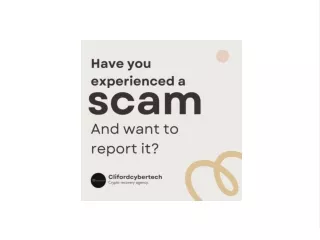 HAVE YOU EXPERIENCED SCAM AND WANT TO REPORT IT?