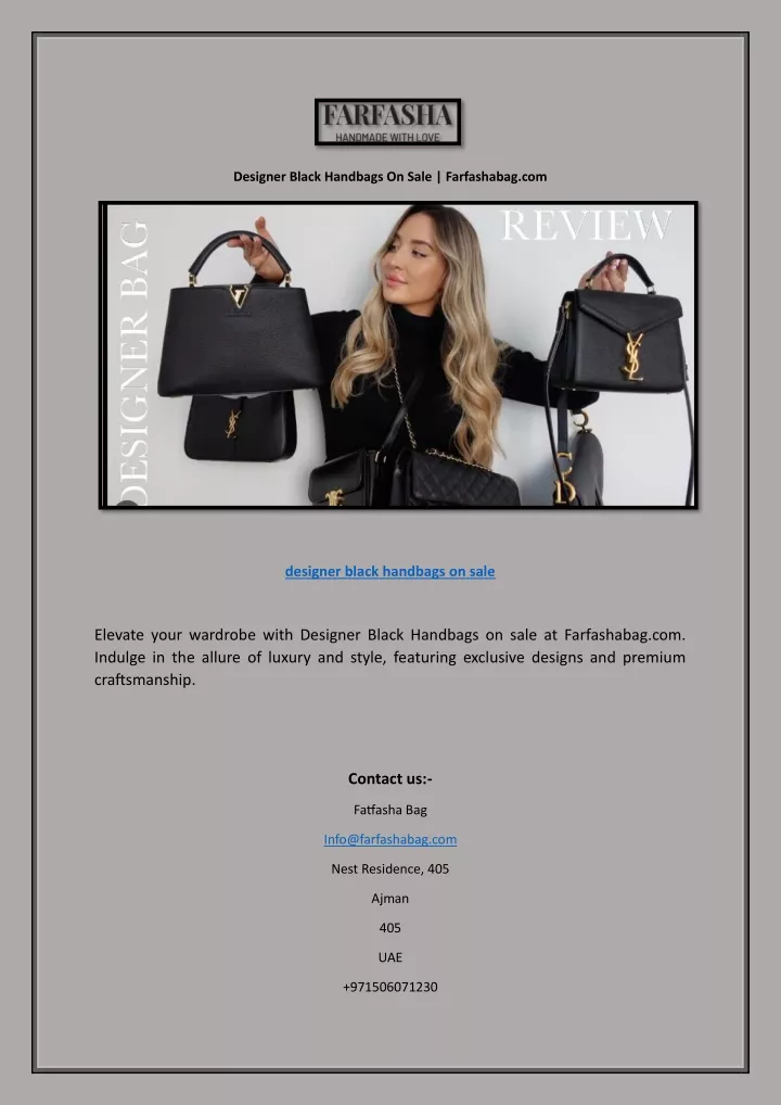 designer black handbags on sale farfashabag com