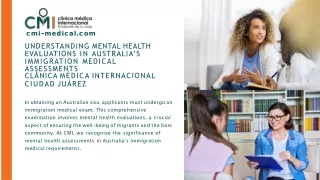 Understanding Mental Health Evaluations in Australia’s Immigration Medical Assessments - Clínica Médica Internacional in