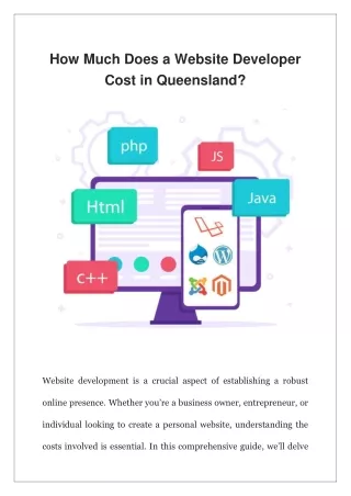 how much does a website developer cost