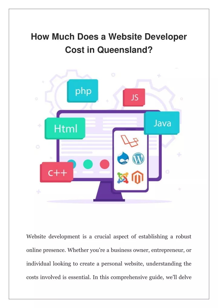 how much does a website developer cost