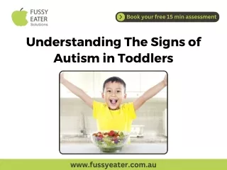 Understanding The Signs of  Autism in Toddlers