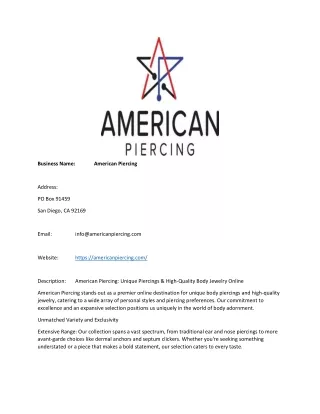 American Piercing