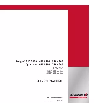 CASE IH Steiger 400 Tractor Service Repair Manual [ZDF100001 - ]