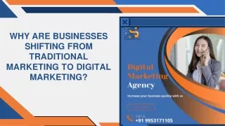Why Are Businesses shifting from Traditional Marketing to Digital Marketing