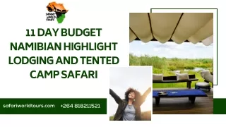 11 Day Budget Namibian Highlight Lodging and Tented Camp Safari