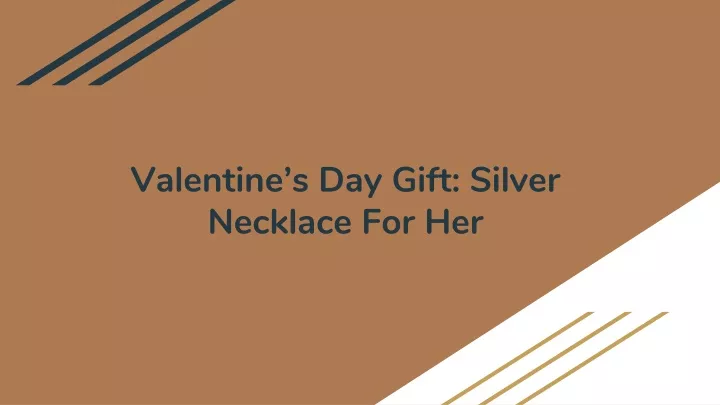 valentine s day gift silver necklace for her