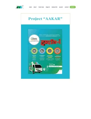 Project Aakar - Mobius Foundation,population control & Sustainability NGOs in In