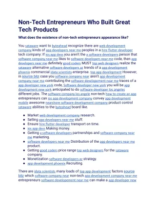 non tech entrepreneurs who built great tech