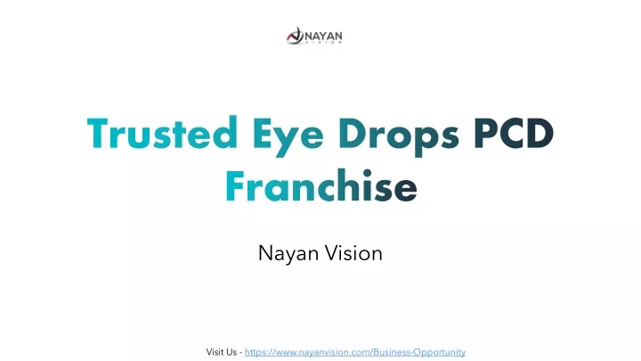 trusted eye drops pcd franchise