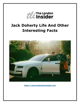 Jack Doherty Life And Other Interesting Facts