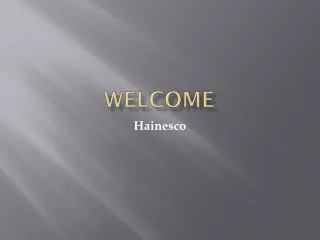 welcome