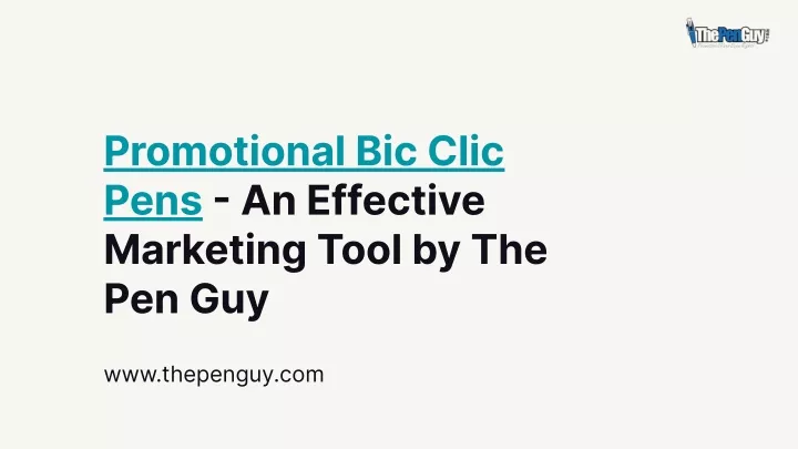 promotional bic clic pens an effective marketing