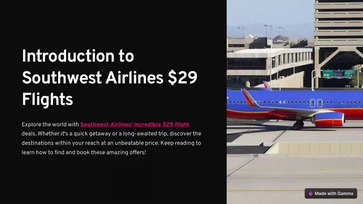 introduction to southwest airlines 29 flights