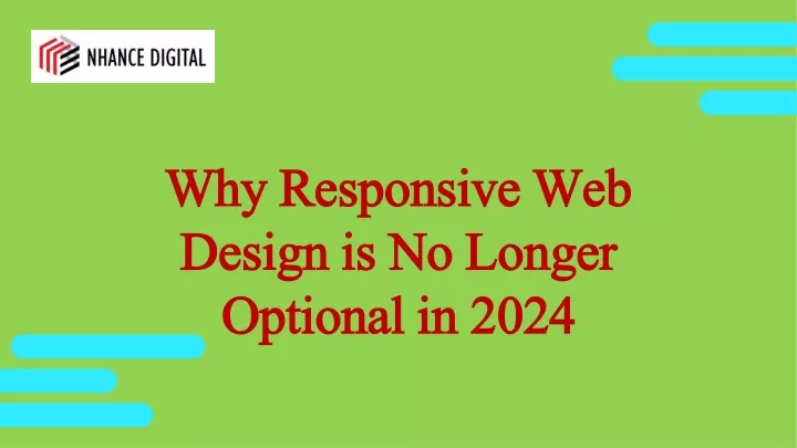 why responsive web why responsive web design