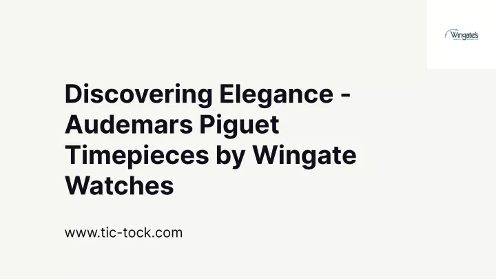 discovering elegance audemars piguet timepieces