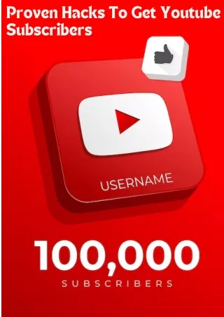 proven hacks to get youtube subscribers