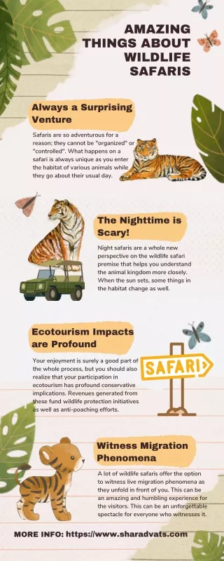 Amazing Things About Wildlife Safaris