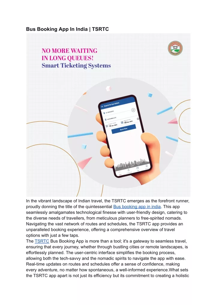 bus booking app in india tsrtc