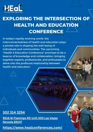 Exploring the Intersection of Health and Education Conference