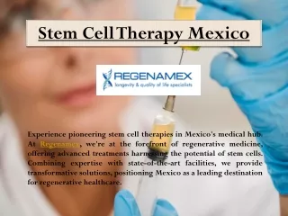 Stem Cell Therapy Mexico