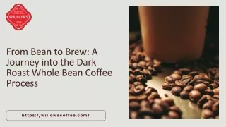 From Bean to Brew A Journey into the Dark Roast Whole Bean Coffee Process