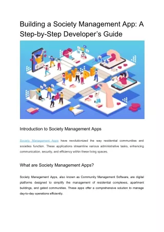 Building a Society Management App_ A Step-by-Step Developer’s Guide