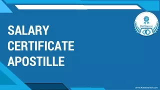salary certificate apostille