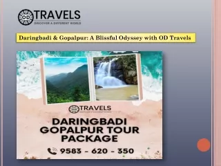 Daringbadi & Gopalpur A Blissful Odyssey with OD Travels