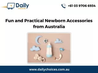 Fun and Practical Newborn Accessories from Australia