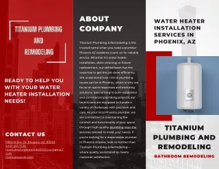 Titanium Plumbing And Remodeling