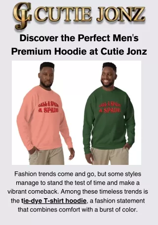 Discover the Perfect Men's Premium Hoodie at Cutie Jonz