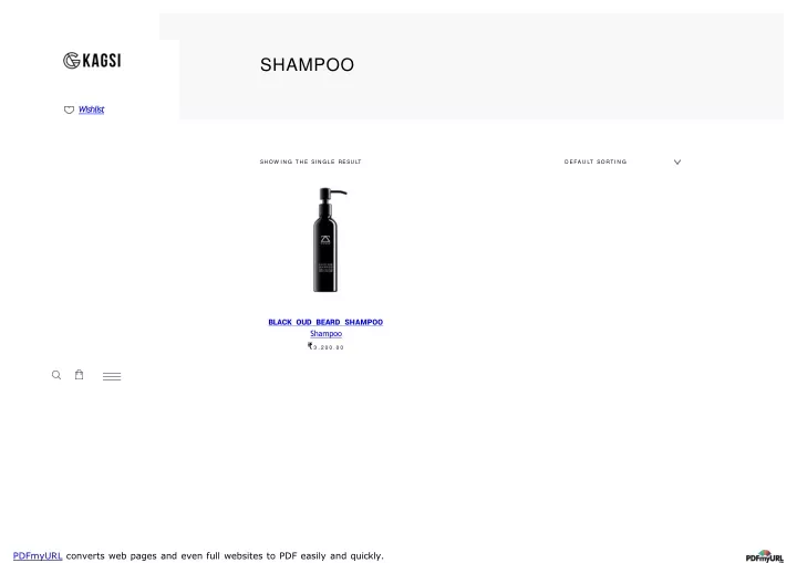 shampoo