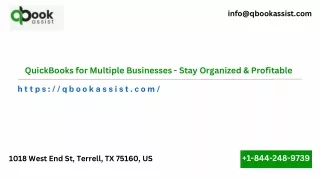 QuickBooks for Multiple Businesses - Stay Organized & Profitable