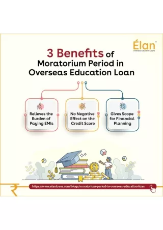 3 Benefits of Moratorium Period in Overseas Education Loan