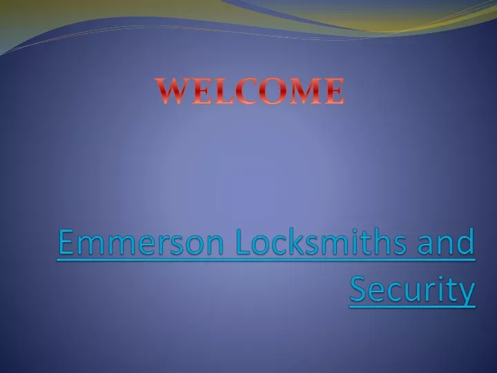 emmerson locksmiths and security