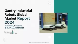 Gantry Industrial Robots Market Size, Demand, Share, Industry Overview 2024-2033