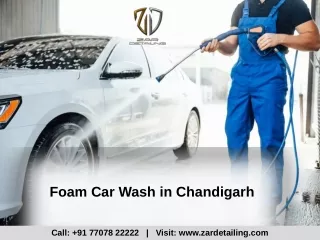 foam car wash in chandigarh