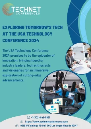 Exploring Tomorrow's Tech at the USA Technology Conference 2024